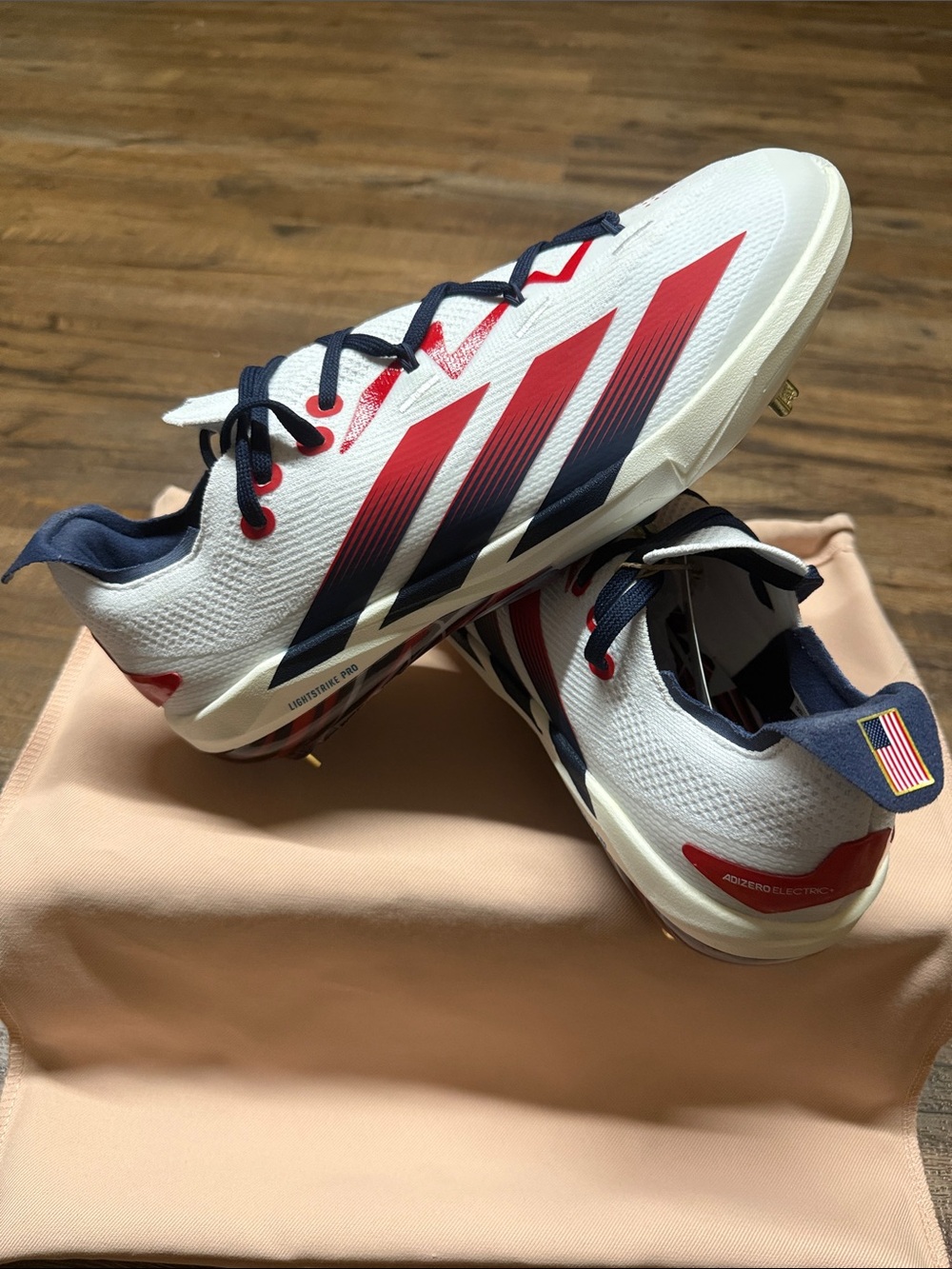 ADIZERO ELECTRIC+ 2.0 “USA” METAL BASEBALL CLEATS